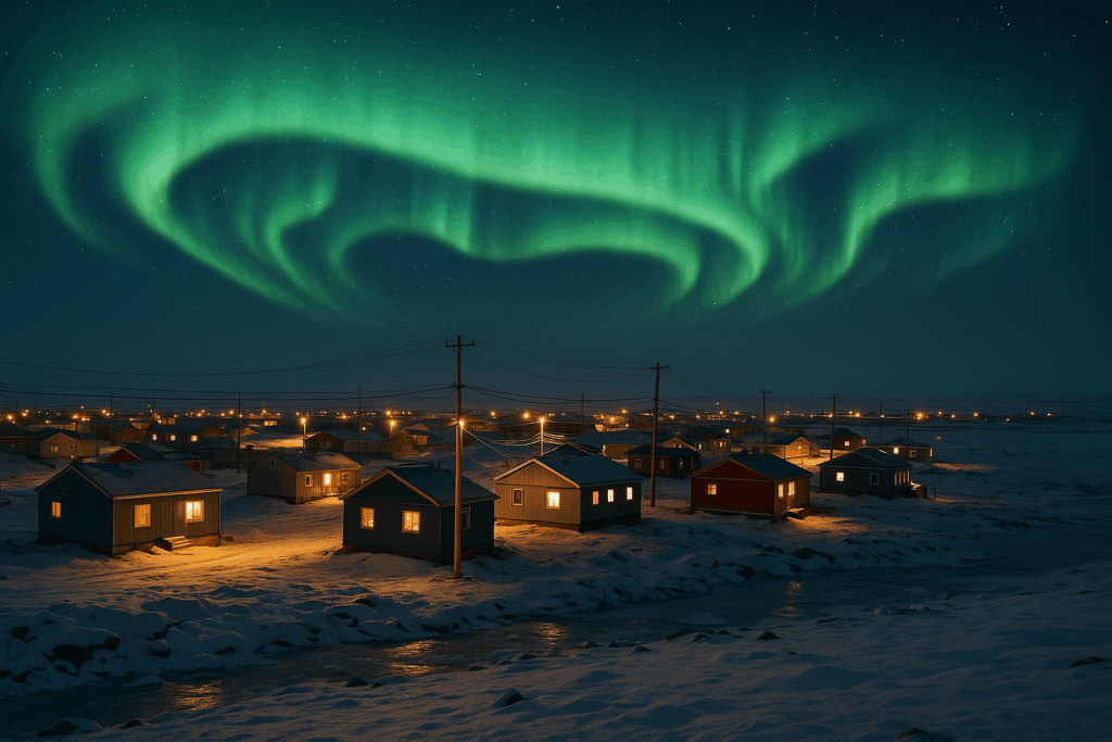 20250819 1101 puvirnituq night sky simple compose 01k31mb42bejbv2yhp71bexj7a